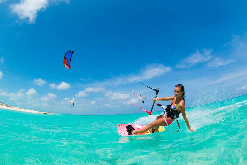 kite surfing, Providenciales, Turks and Caicos