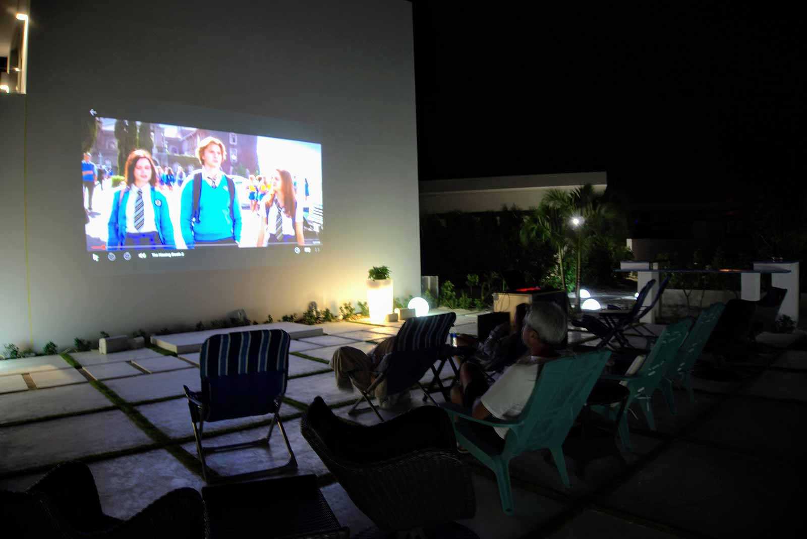outdoor movie theater